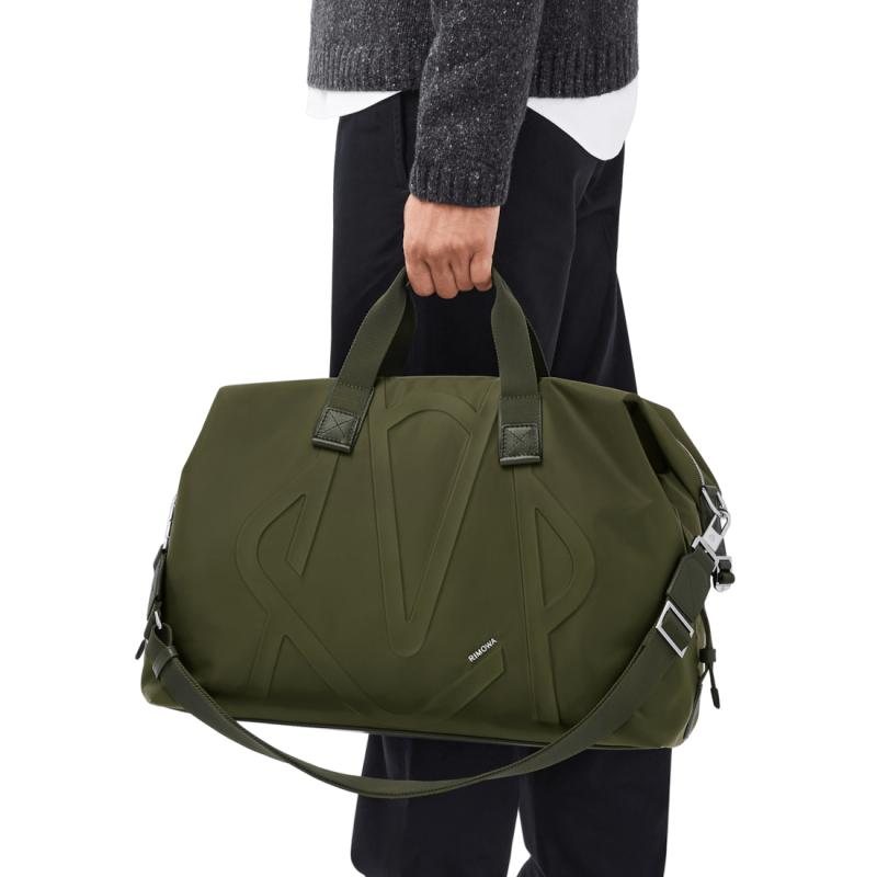 Bolsa Duffle Rimowa Signature - Nylon Kaki Verde | OvJPxghn3fr